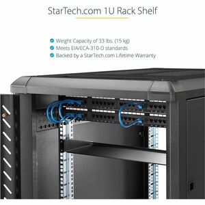 StarTech.com CHAROLA FIJA 1U 15KG DE RACK 7 PULGADAS DE PROFUNDIDAD - imagen 7