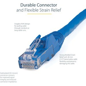 StarTech.com CABLE 10M DE RED ETHERNET UTP RJ45 SNAGLESS AZUL - imagen 6