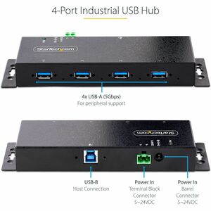 StarTech.com HUB INDUSTRIAL USB 3.0 DE 4 PUERTOS CONCENTRADOR USB-A - imagen 4