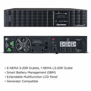CyberPower NOBREAK UPS CYBERPOWER OL2200. 2200VA/1800W.LCD.ONLINE.SENOID.120 - imagen 3