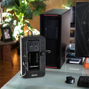 CyberPower NOBREAK UPS CYBERPOWER EC550 550VA/330W.ECO.STANDBY.8CONT.RJ11/U - imagen 9