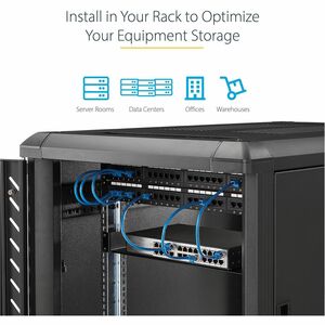 StarTech.com CHAROLA FIJA 1U 15KG DE RACK 7 PULGADAS DE PROFUNDIDAD - imagen 4