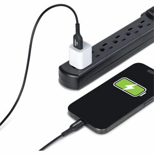 Cable Cargador USB-A a USB-C de 1m - Cable Adaptador USB-A a USB Tipo C - 3A - Cable de Carga y Sincronización - USB 2.0 - Recubrimiento de TPE - M/M - Negro