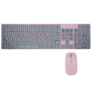 Kit De Teclado Y Mouse Inalámbrico Diseño Para Niños Balloon  Rosa| Perfect Choice