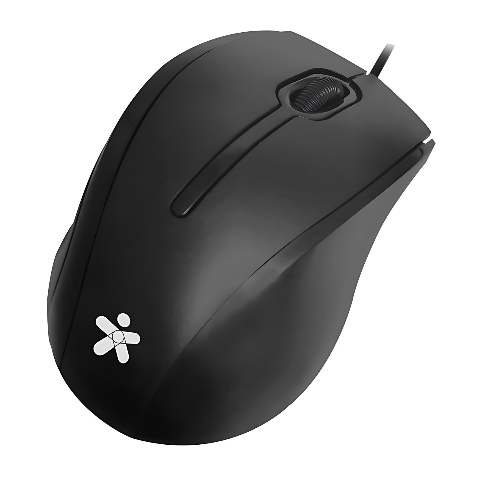 Mouse Stylos PMOC4 - USB - Óptico - 3 Botón(es) - Negro - 1 - Cable - 1000 dpi - Rueda de desplazamiento - Diestro