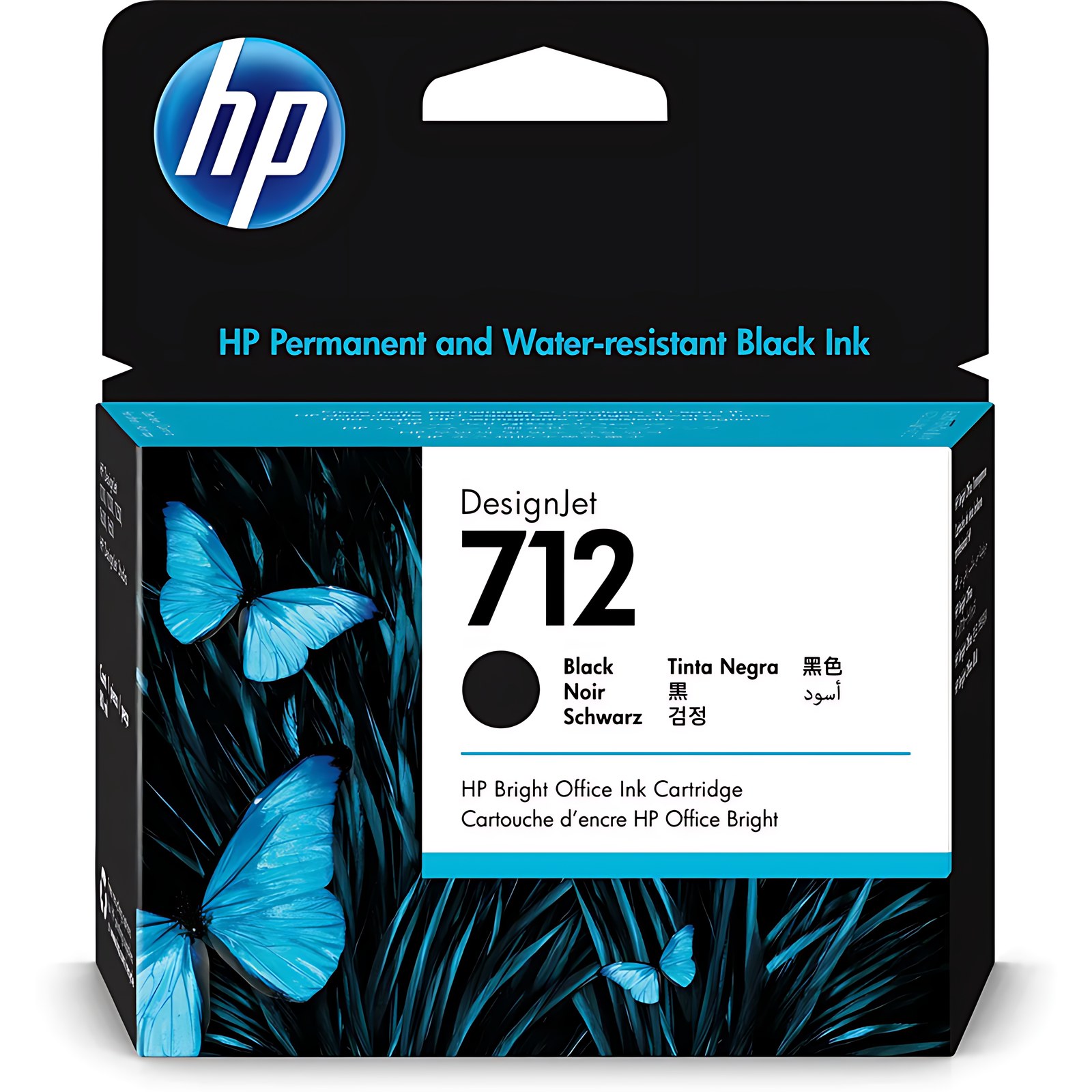 HP INC Cartucho de tinta HP 712 Alto Rendimiento Inyección de tinta - Negro - Original - 1 Paquete - Inyección de tinta - Alto Rendimiento - 1 Paquete