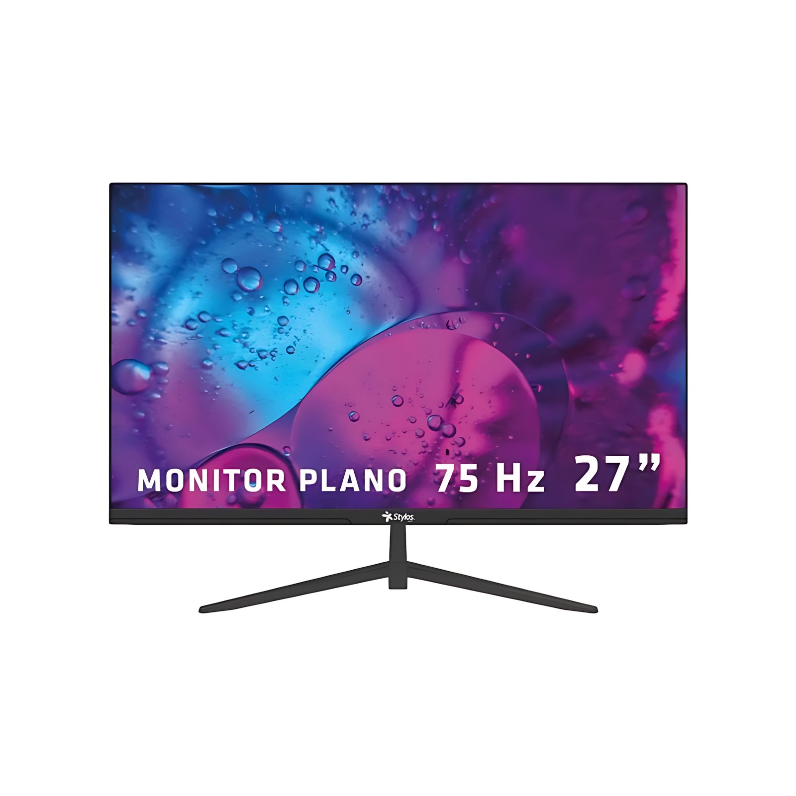Monitor Led Stylos Stpmot8b 27″ (68.6cm) Clase Full Hd – 16:9 – Negro – 27″ (68.6cm) Viewable – Led Retroiluminación – 1920 X 1080 – 5ms – 75hz Frecuencia De Actualización – Hdmi – Vga – Compatible Con Montura Vesa