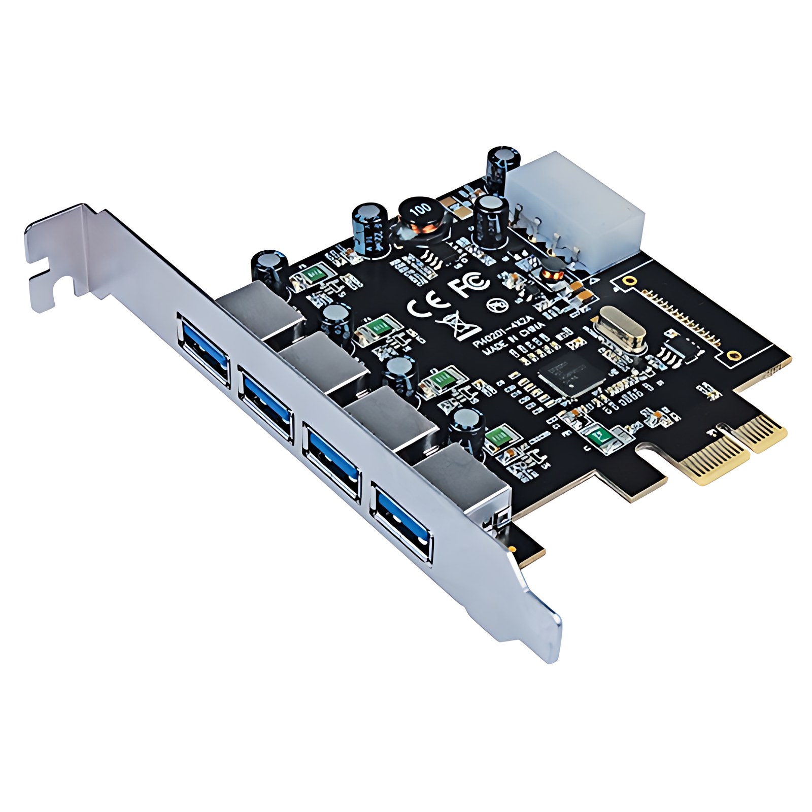 Tarjeta Usb V3 Pci Express 4 Ptos Estandar – 4 Total Usb Port(s) – 4 Usb 3.0 Port(s) – Linux, Pc