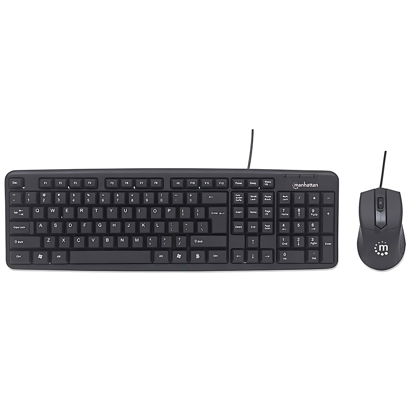 KIT DE TECLADO Y MOUSE OPTICO CONEXION USB ESP NEGRO - USB 1.1 Cable Teclado - Keyboard/Keypad Color: Negro - USB 1.1 Cable Mouse - Óptico - 1000 dpi - Rueda de desplazamiento - Pointing Device Color: Negro - Compatible con PC
