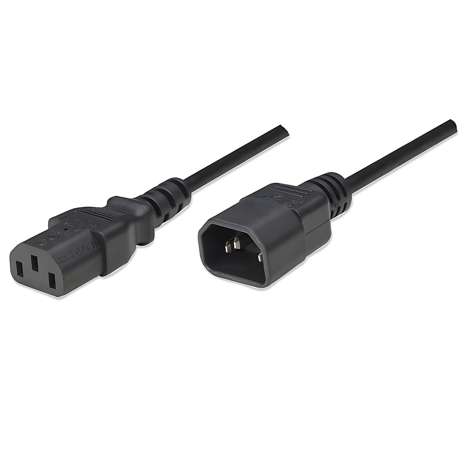 Manhattan Cable Corriente Monitor A Cpu, 1.8m – Para Fuente De Alimentación, Monitor – Iec 60320 C13 / Iec 60320 C14 – 250 V Ca