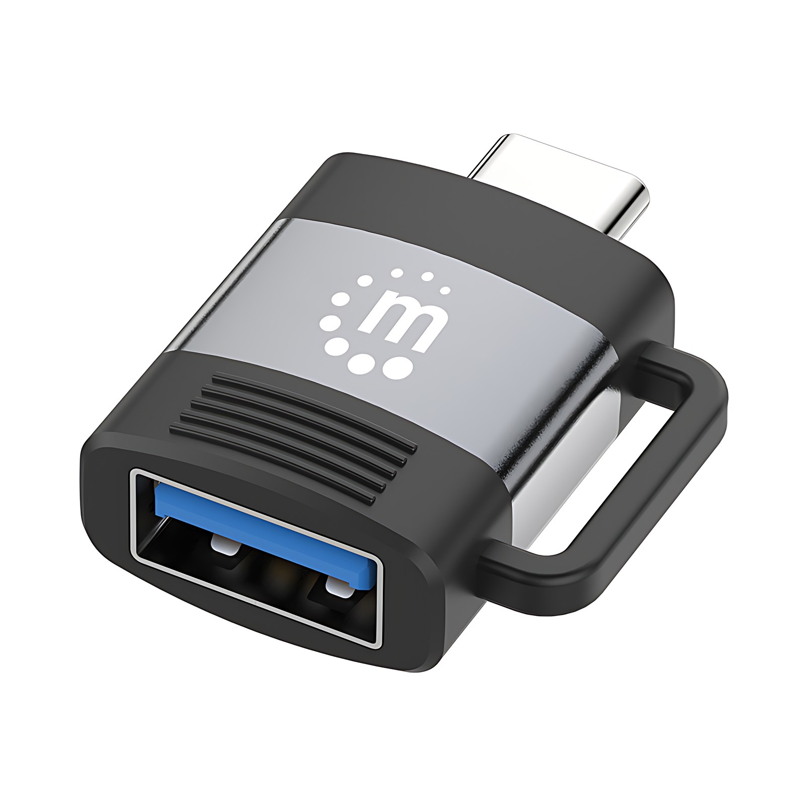 Adaptador Usb-C V3.2 Gen1, Cm-Ah, 5gbps 3a – Níquel Contacto – Negro, Gris