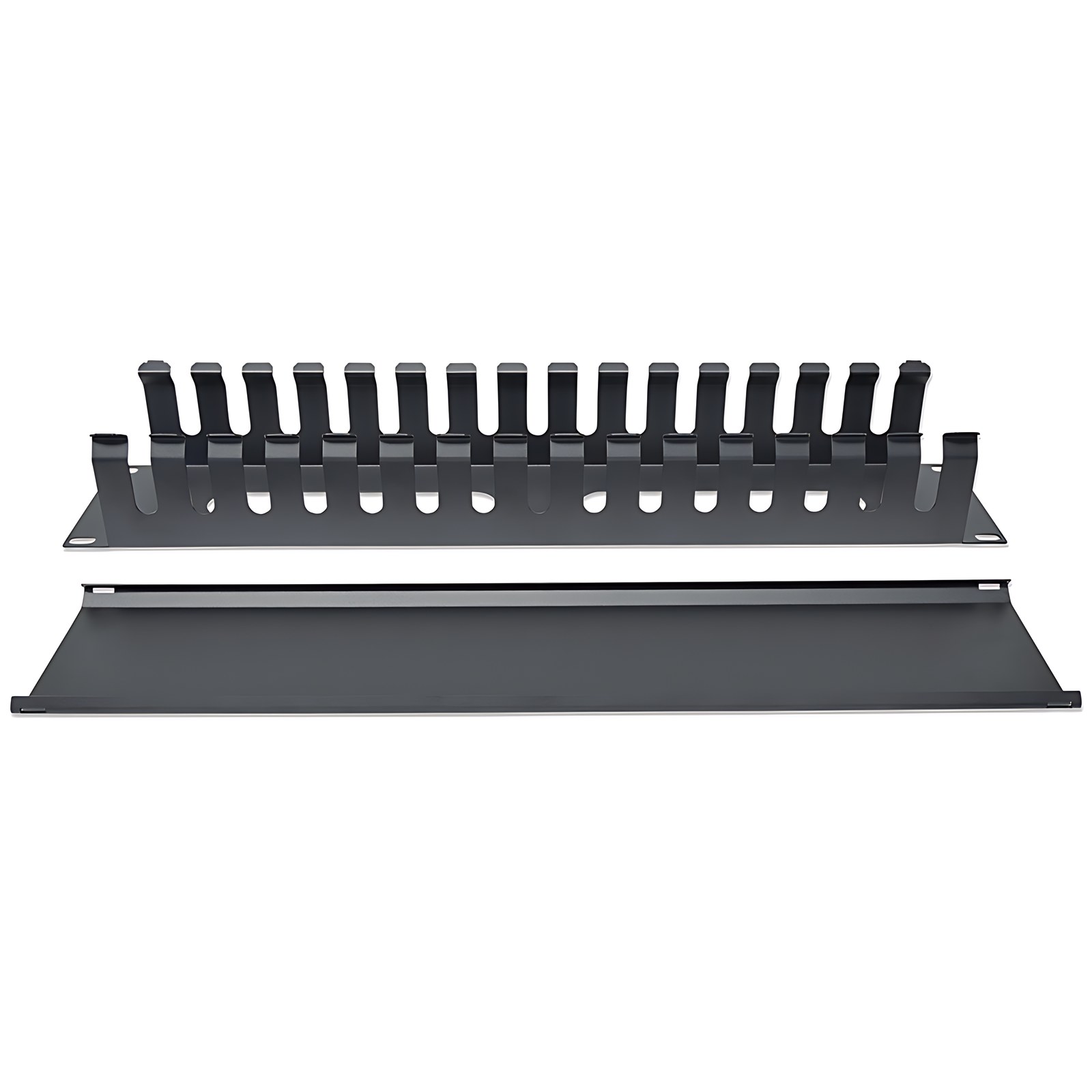 Organizador Horizontal 19" 2U Metalico - Panel del administración de cables - 2U Rack Height x 88mm Longitud - Acero