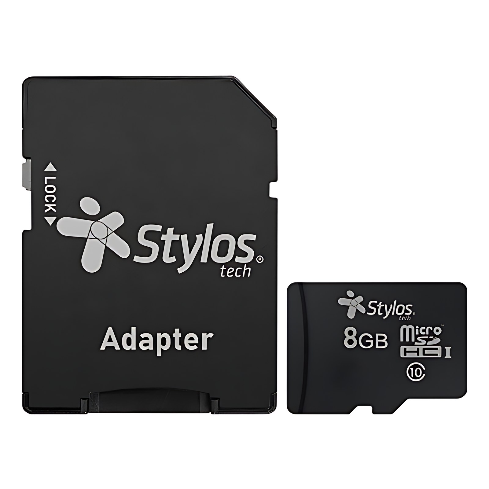 STYLOS MICRO SD MEMORY 8GB CLASS 10 WITH BLACK ADAPTER
