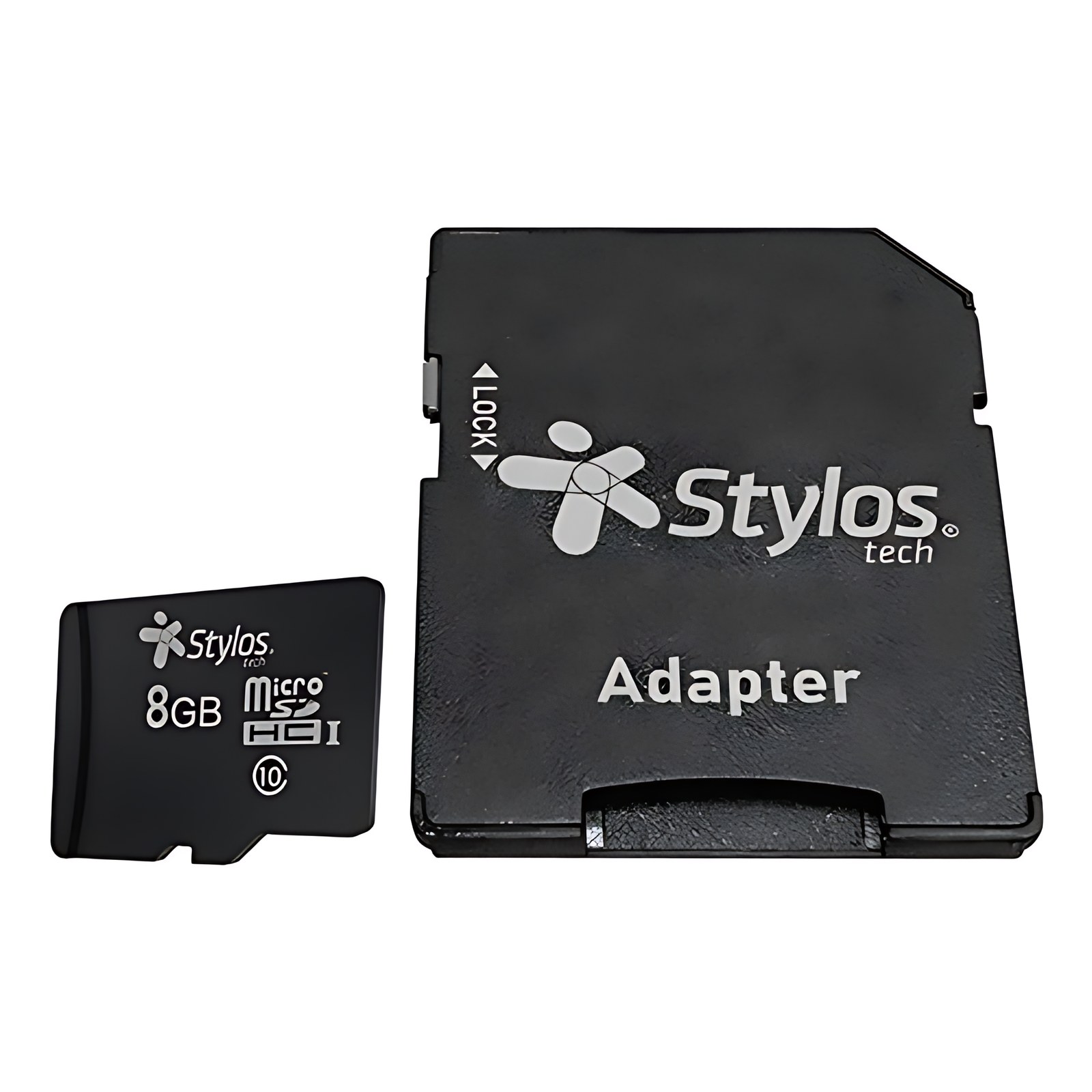 STYLOS MICRO SD MEMORY 8GB CLASS 10 WITH BLACK ADAPTER