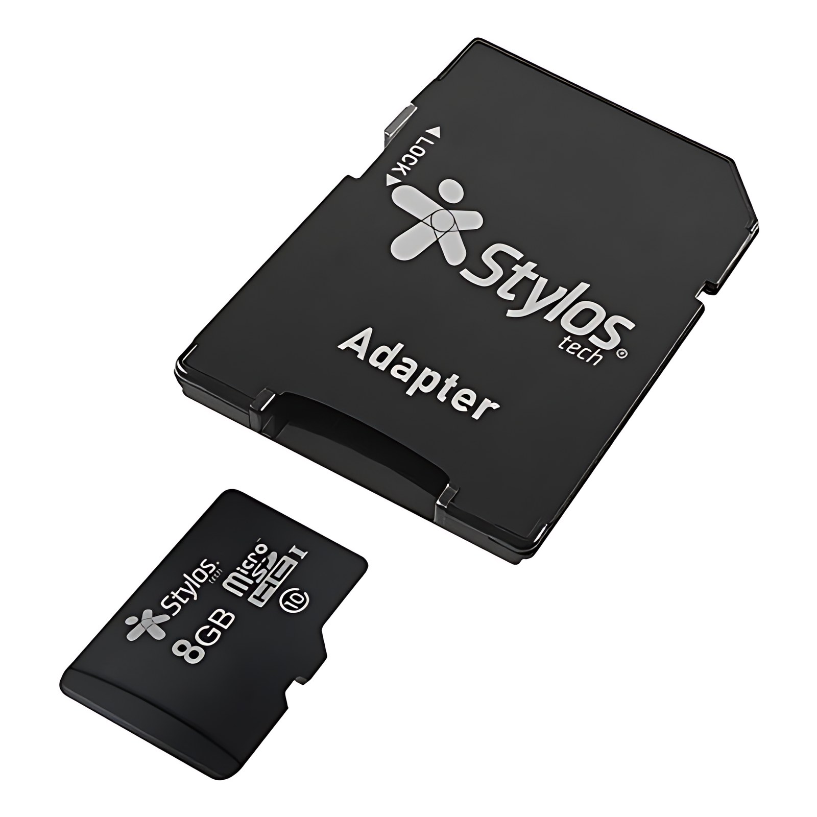 STYLOS MICRO SD MEMORY 8GB CLASS 10 WITH BLACK ADAPTER