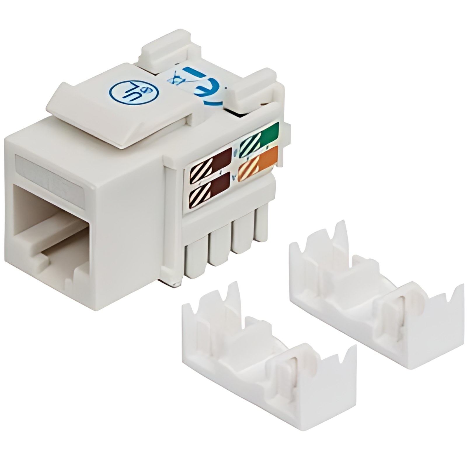 Jack Rj45 Cat6 Keystone De Impacto Blanco – Blanco