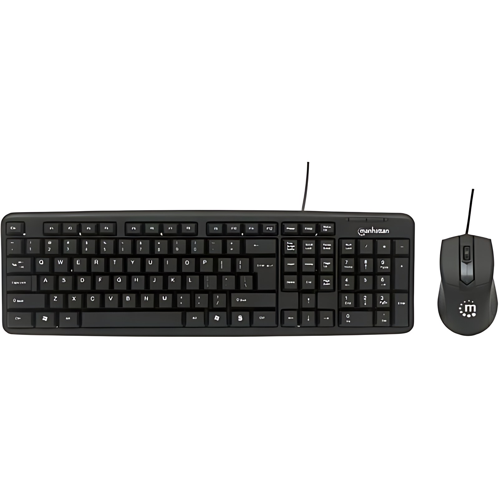 KIT DE TECLADO Y MOUSE OPTICO CONEXION USB ESP NEGRO - USB 1.1 Cable Teclado - Keyboard/Keypad Color: Negro - USB 1.1 Cable Mouse - Óptico - 1000 dpi - Rueda de desplazamiento - Pointing Device Color: