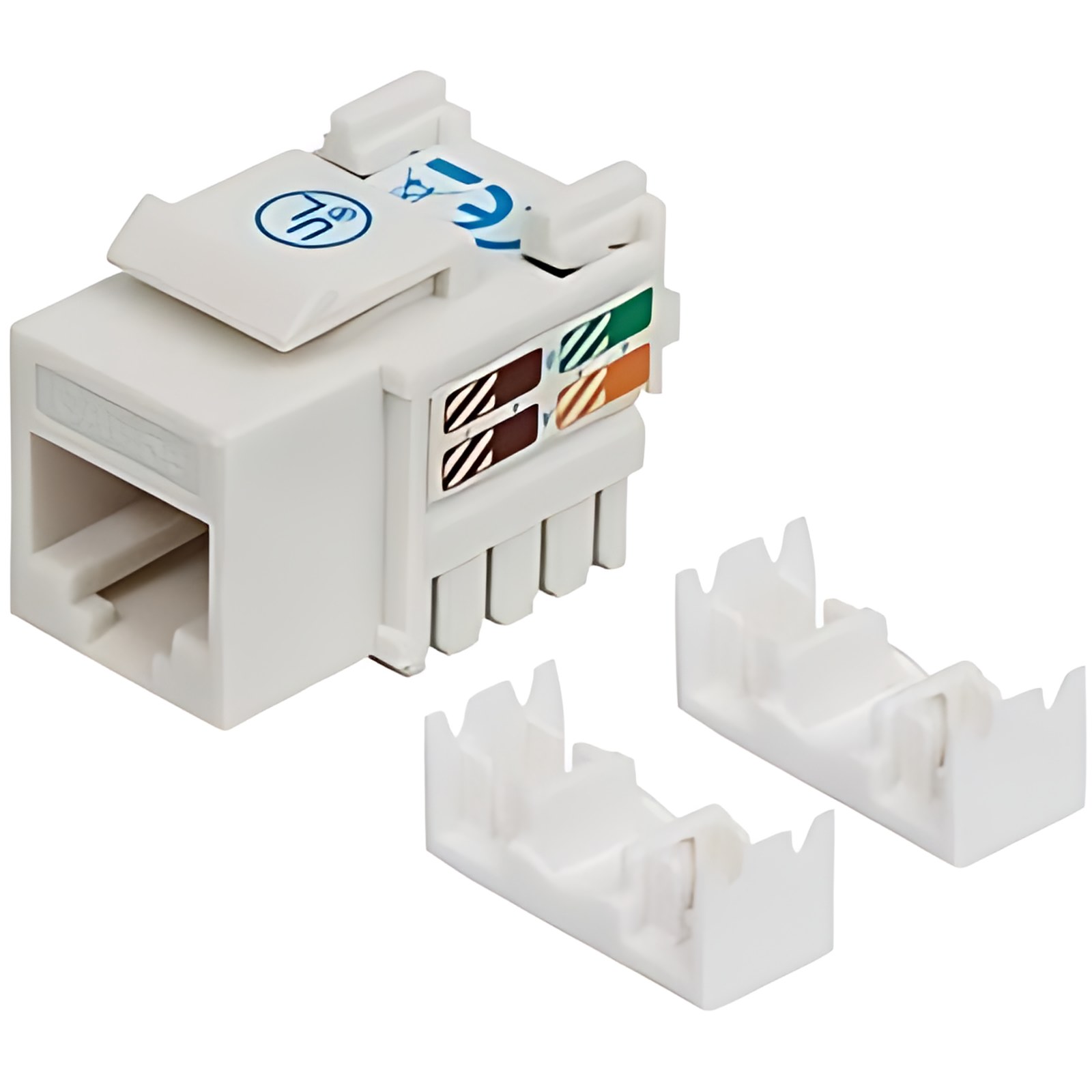 Jack Rj45 Cat5e Keystone De Impacto Blanco – Blanco