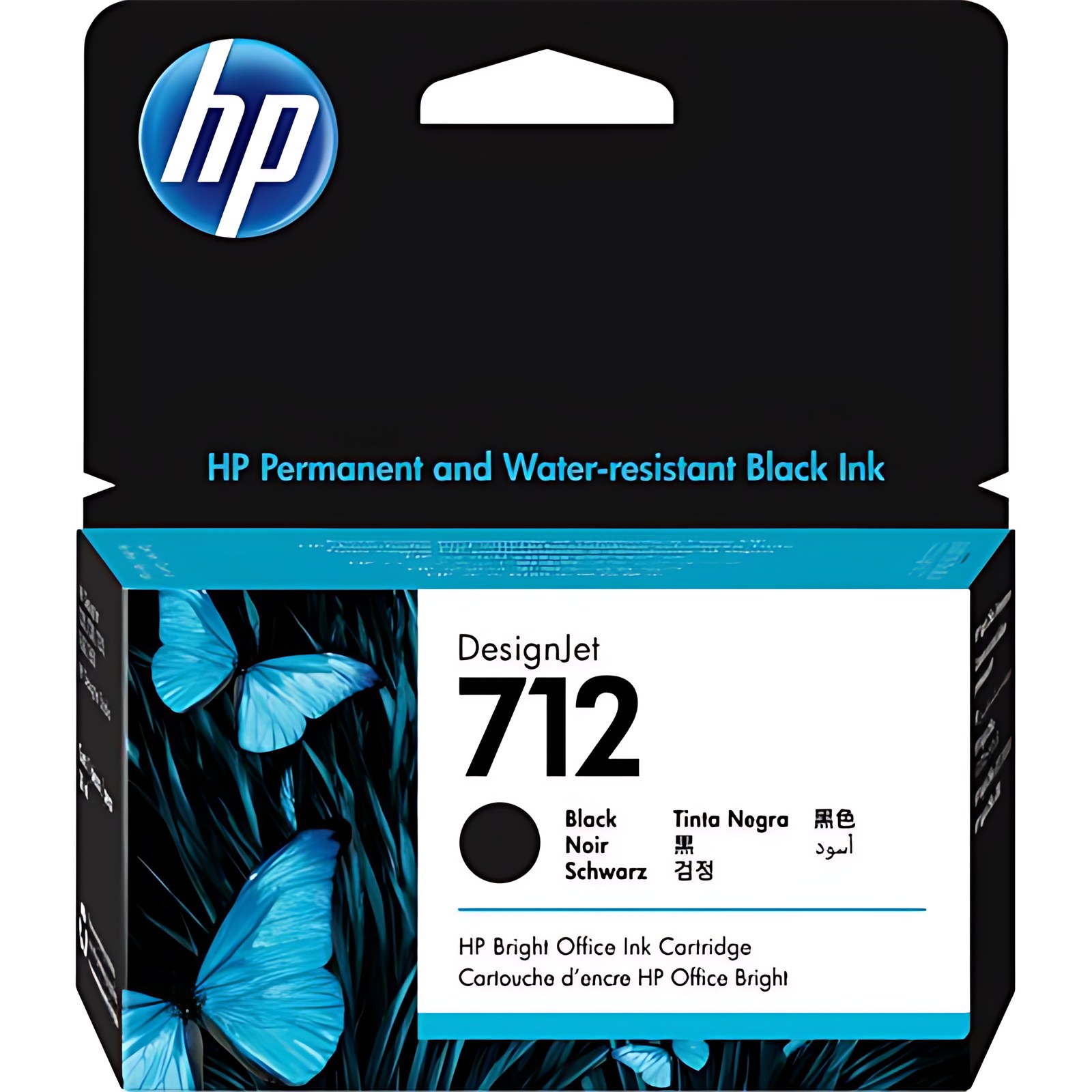 HP INC Cartucho de tinta HP 712 Inyección de tinta - Negro - Original - 1 Paquete - Inyección de tinta - 1 Paquete