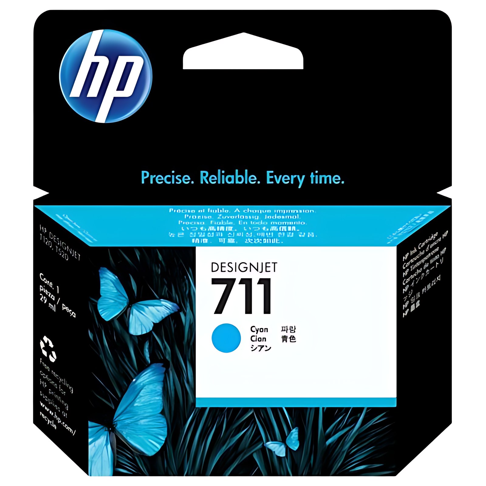 Cartucho De Tinta Designjet Hp 711 De 29 Ml Cian