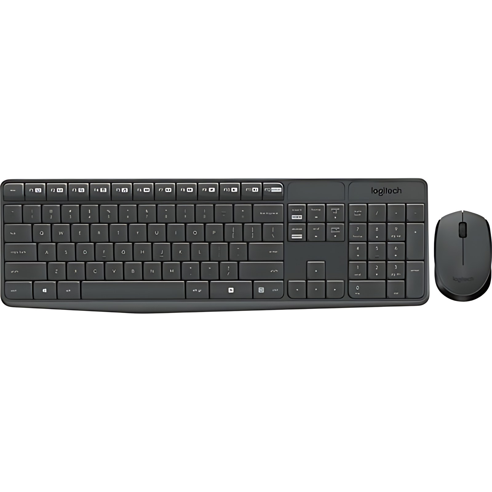 Kit Mouse Y Teclado Mk235 Inalambrico Alcance Hasta 10 Metros Tamaño Normal, Duradero Y Simple
