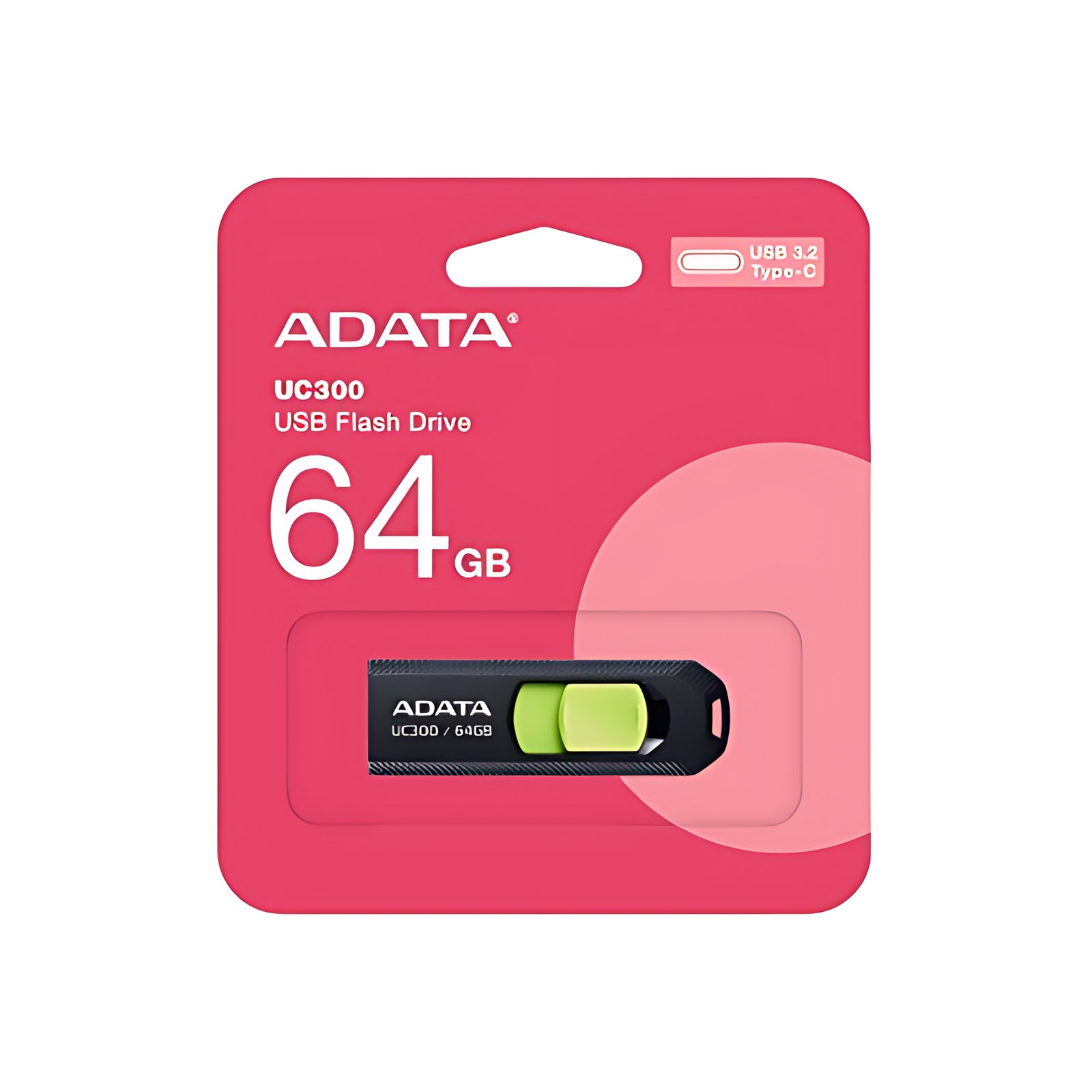 Adata Usb 64 Gb Tipo C Acho-Uc3 Negro / Verde