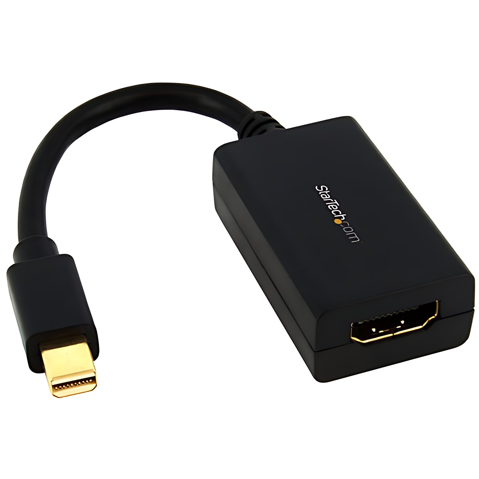 Startech.com Adaptador Mini Displayport A Hdmi – 1080p – Monitor Mini Dp A Hdmi – Dongle Convertidor De Video Pasivo Mdp 1.2 A Hdmi – Oro Conector – Negro