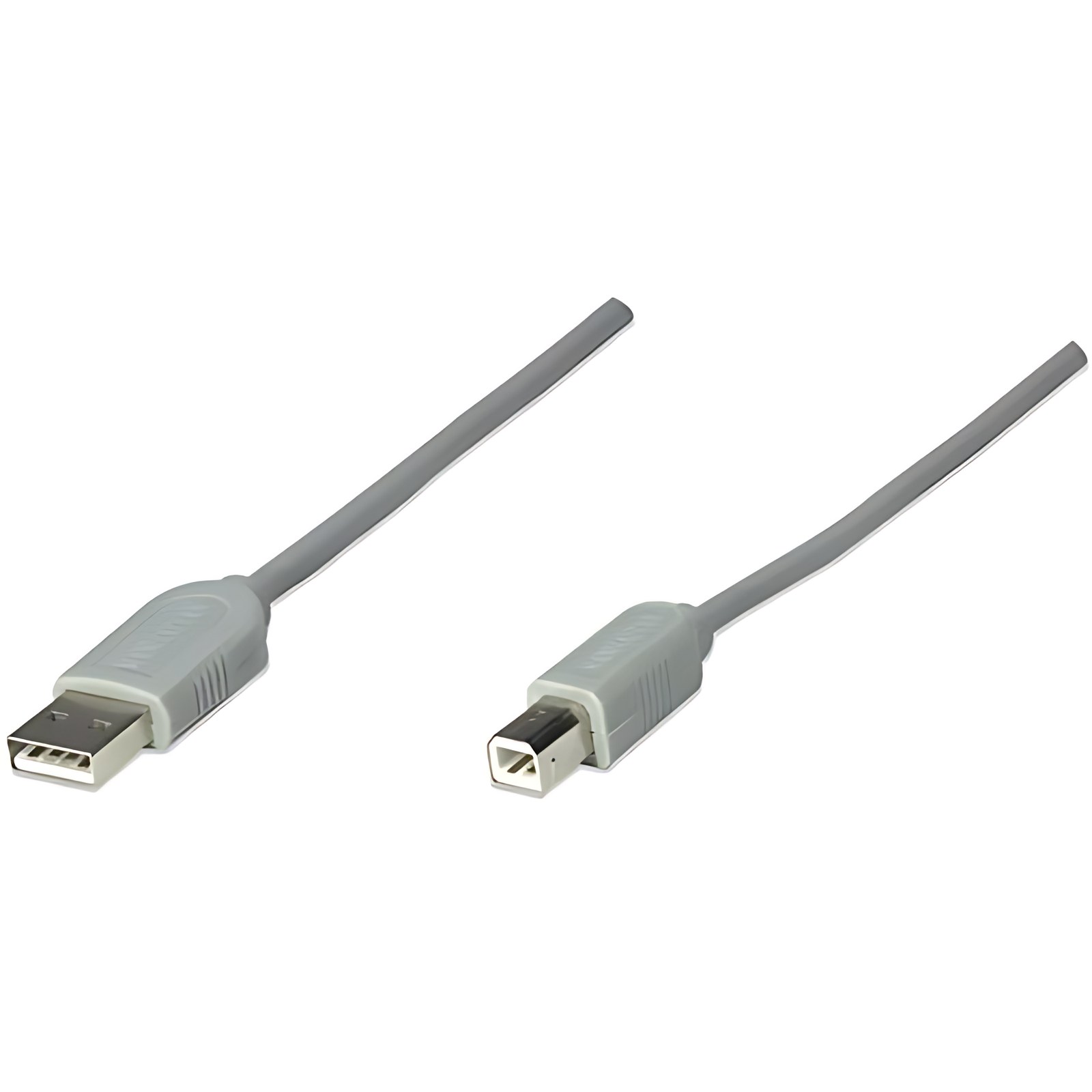 Cable USB A-B 3.0M, Gris - Cable for Dispositivo periférico, Computadora de escritorio, Portátil, Carcasa, Hub, MAC - 12Mbit/s - Apantallado - Níquel Conector chapado - Níquel Contacto chapado - Blind