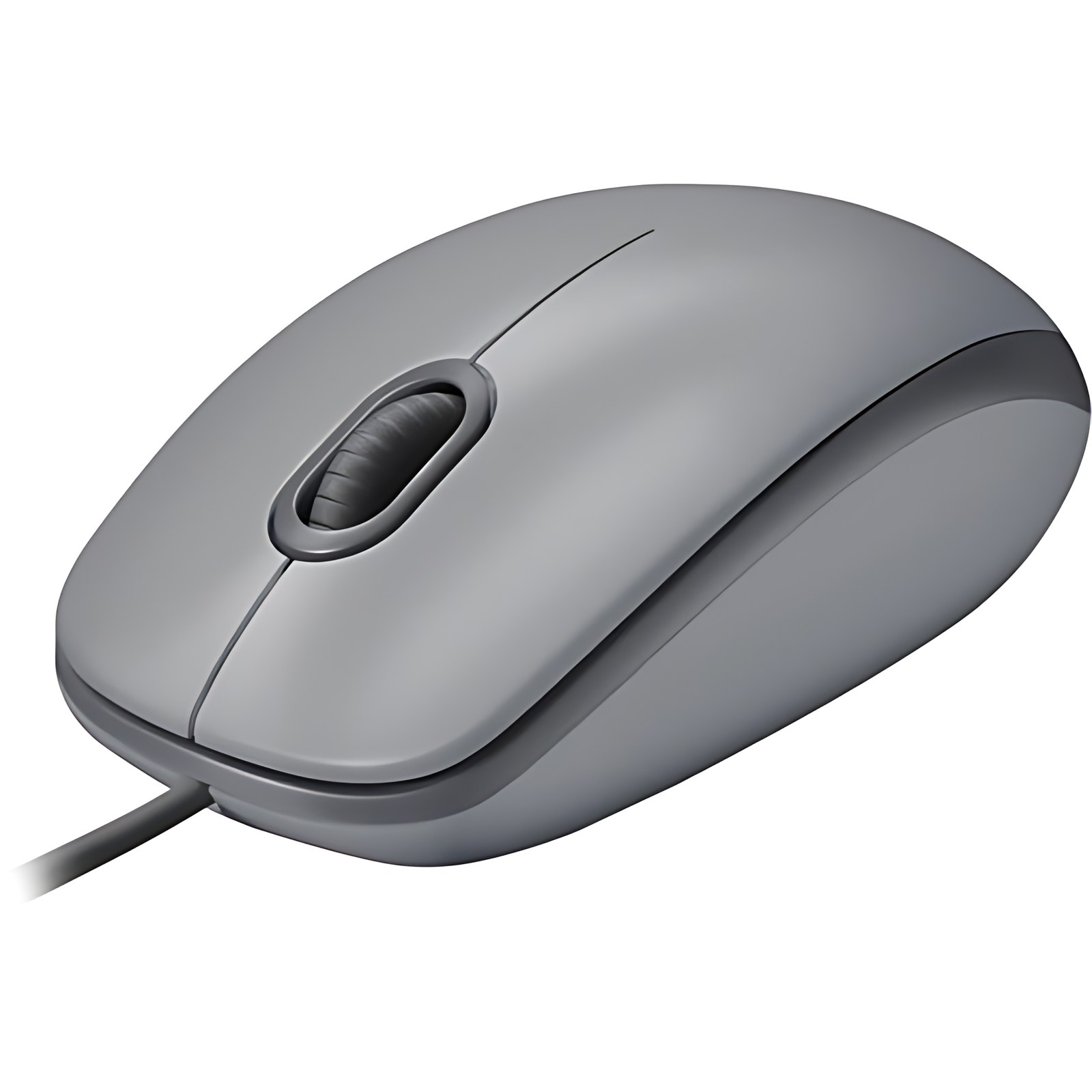 Mouse Logitech M110 – Usb Tipo A – óptico – 3 Botón(es) – Gris Medio – Cable – 1000 Dpi – Rueda De Desplazamiento – Simétrico