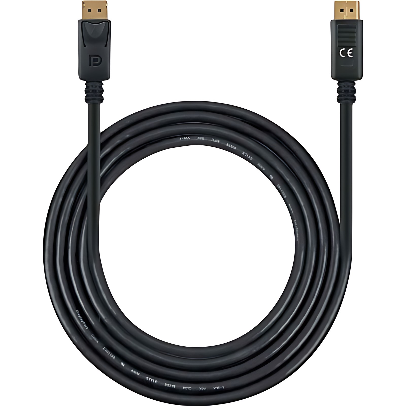 Cable Displayport Macho A Macho 4k Contactos Chapados En Oro 2m Negro – Extremo Secundario: 1 X 20-Pin Displayport 1.4 Digital Audio/Video – Male – 32.4gbit/S – Admite Hasta7680 X 4320 – Apantallado – Oro Contacto Chapado – 28 Awg – Negro
