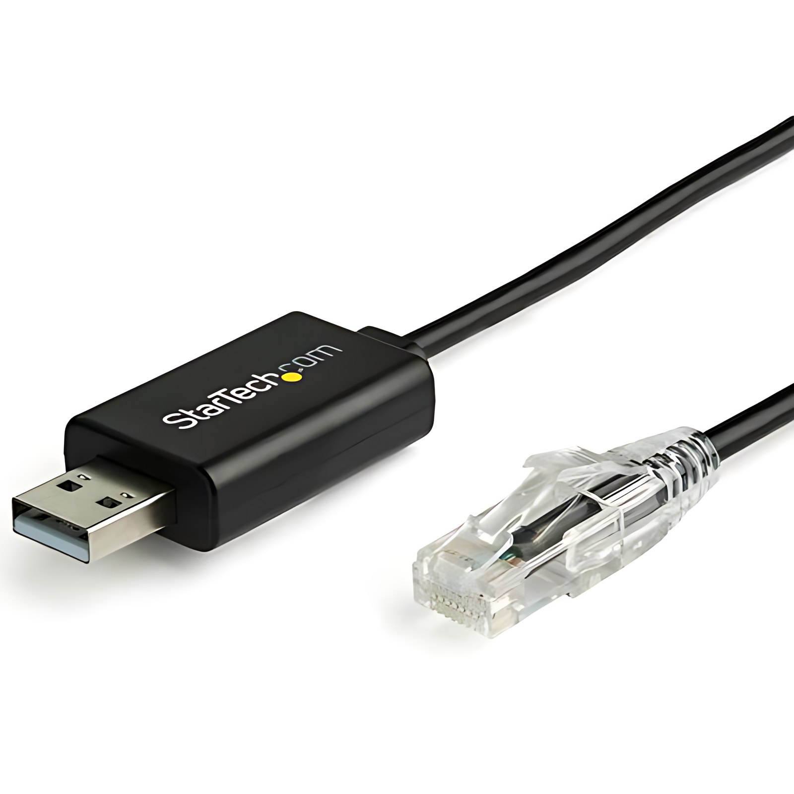 Startech.com Cable Adaptador Usb De 1.8 M Para Consola Cisco – Con Tasa De Transferencia De Hasta 460kbps – Adaptador Usb A Rj45 Compatible Con Windows, Mac And Linux – M/M – Conversor De Usb A Ethernet Para Consola Cisco – Cable For Portátil, Computadora De Escritorio, Router, Servidor, Conmutador – 460kbit/S – Níquel Conector Chapado – 28 Awg – Negro