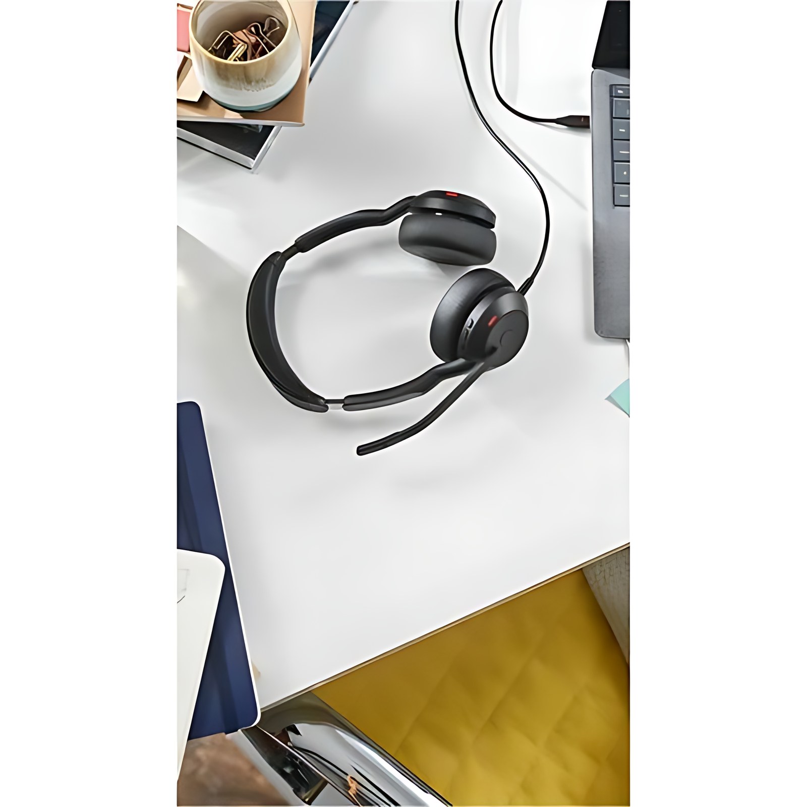 Auriculares Jabra Evolve2 50 Con cable/Inalámbrico Sobre la oreja, Sobre la cabeza Estéreo - Certificación Microsoft Teams - Binaural - Supra-aural - 3000cm - Bluetooth - 20Hz a 20kHz - 170cm Cable -