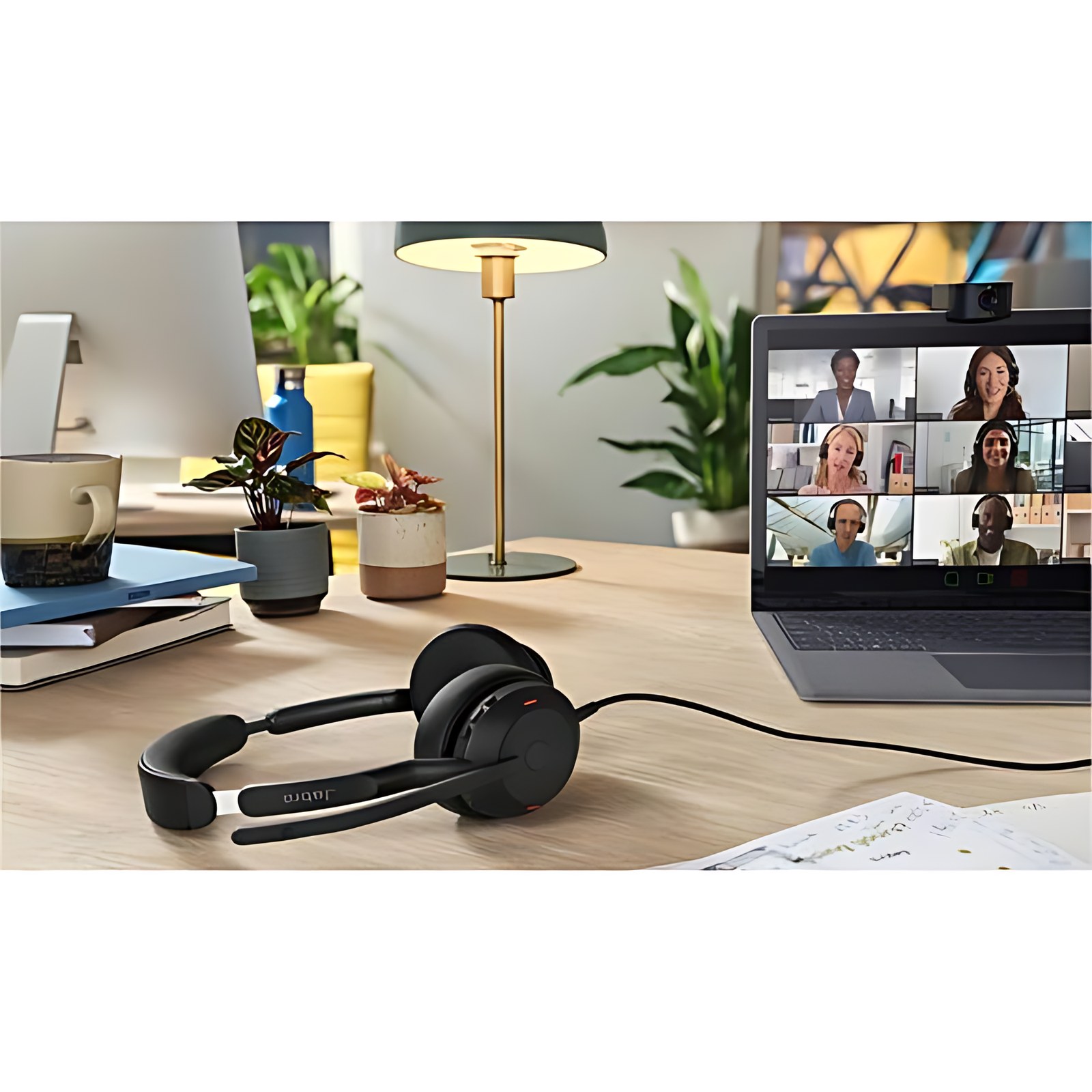 Auriculares Jabra Evolve2 50 Con cable/Inalámbrico Sobre la oreja, Sobre la cabeza Estéreo - Certificación Microsoft Teams - Binaural - Supra-aural - 3000cm - Bluetooth - 20Hz a 20kHz - 170cm Cable -