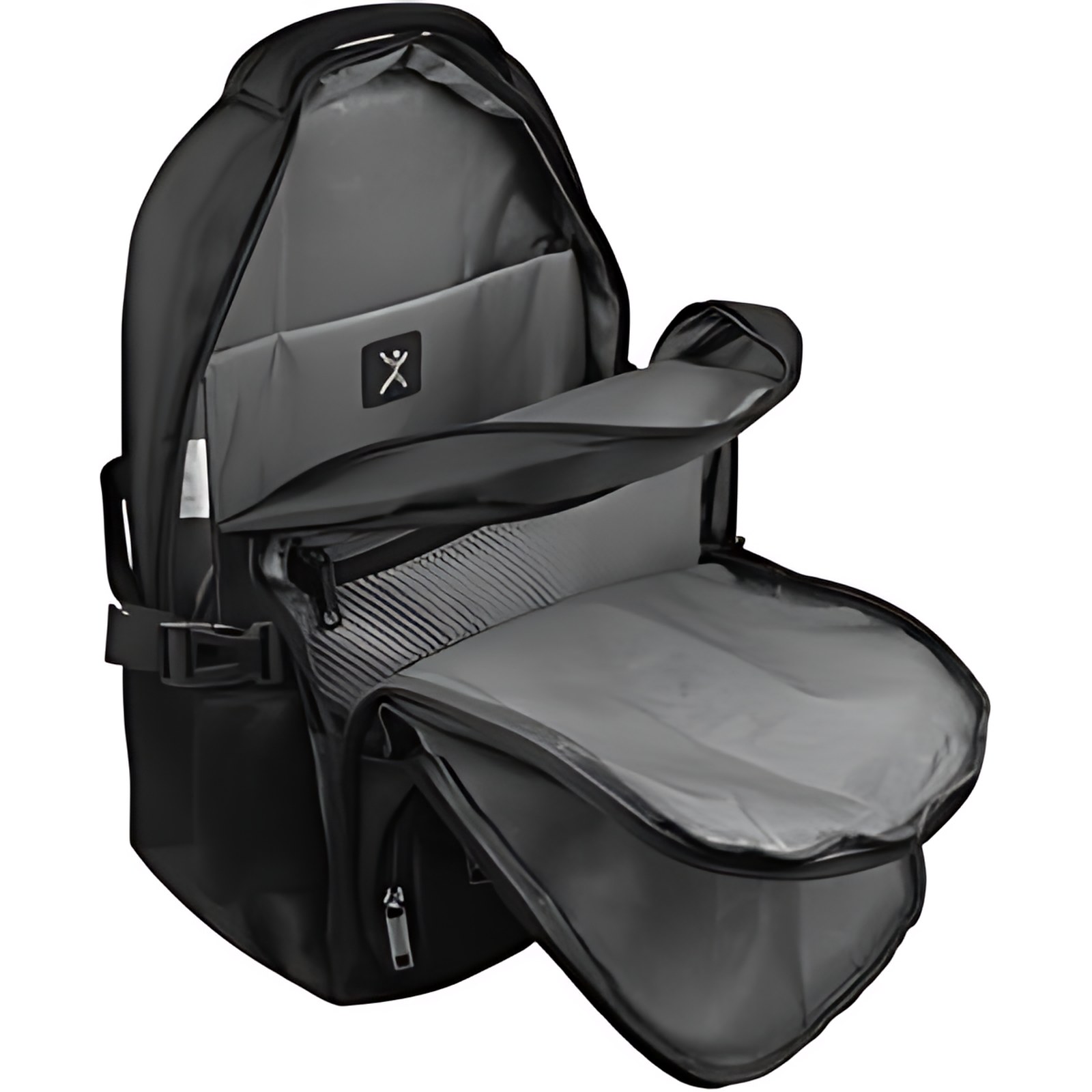 Estuche de transporte Perfect Choice Forter (Mochila) para 39.6cm (15.6") a 43.2cm (17") Portátil - Negro - Poliéster Cuerpo - Correa de Hombro - 480mm Altura x 330mm Ancho x 210mm Profundidad - 1 Paq