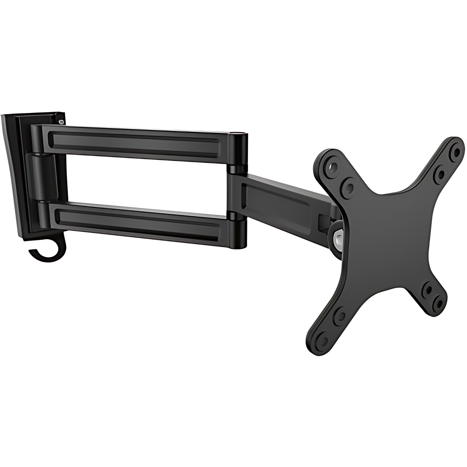 Startech.com Soporte De Pared De Doble Giro Para Monitor – Montura Vesa Para Pantallas De Hasta 27 Pulgadas – 1 Pantalla(s) Admitidas – 33cm A 68.6cm (27″) Para Pantalla Plana – 15.06kg Capacidad De Carga – 75 X 75, 100 X 100 – Aluminio – 1 Solamente