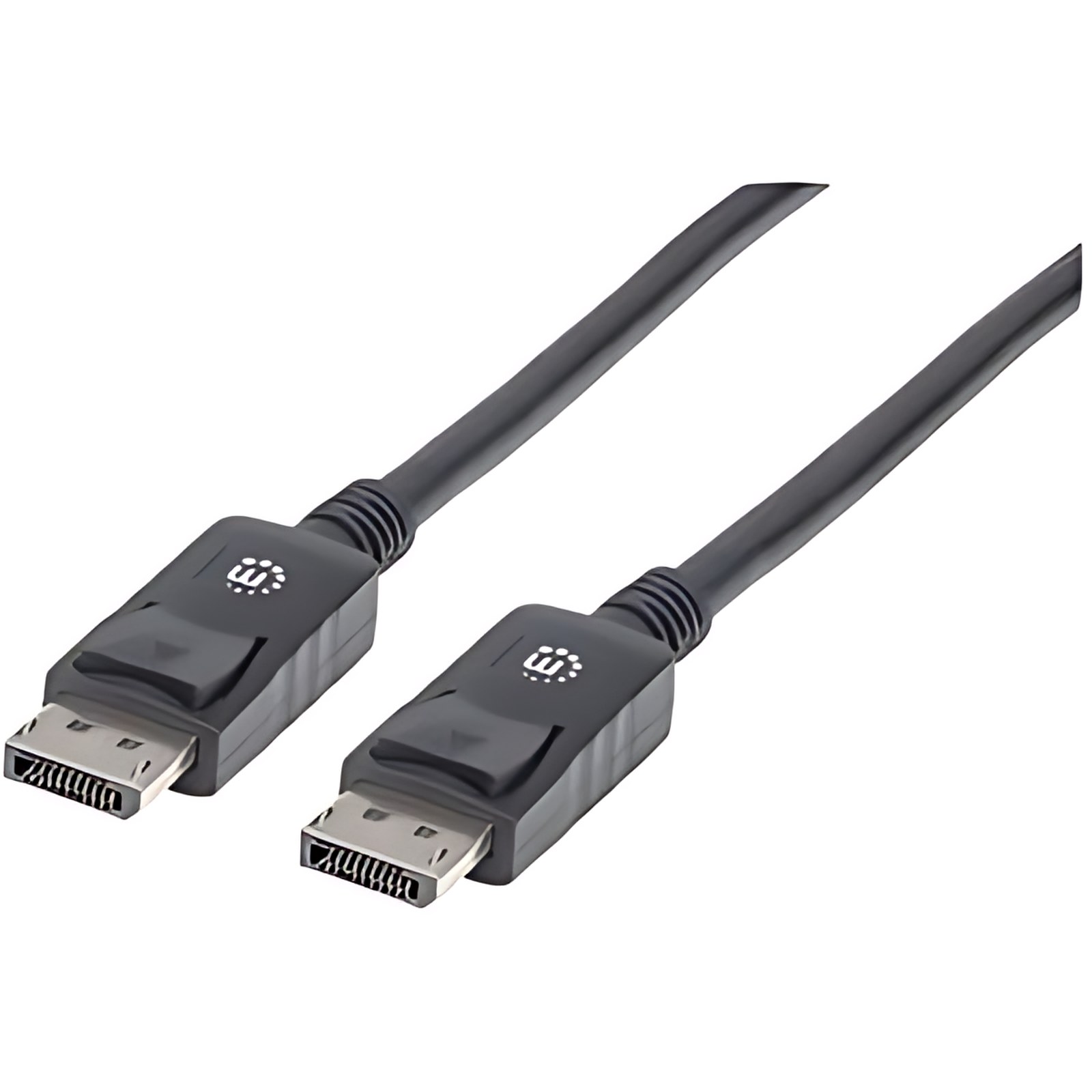 Manhattan Cable Displayport V1.2 M-M 1.0m Negro 4k60hz – Cable For Dispositivo De Audio/Vídeo, Computadora De Escritorio, Portátil, Computador, Reproductor Blu-Ray, Consola De Juegos – 21.6gbit/S – Admite Hasta3840 X 2160 – Apantallado – Níquel Conector Chapado – Oro Contacto Chapado – 28 Awg – Negro