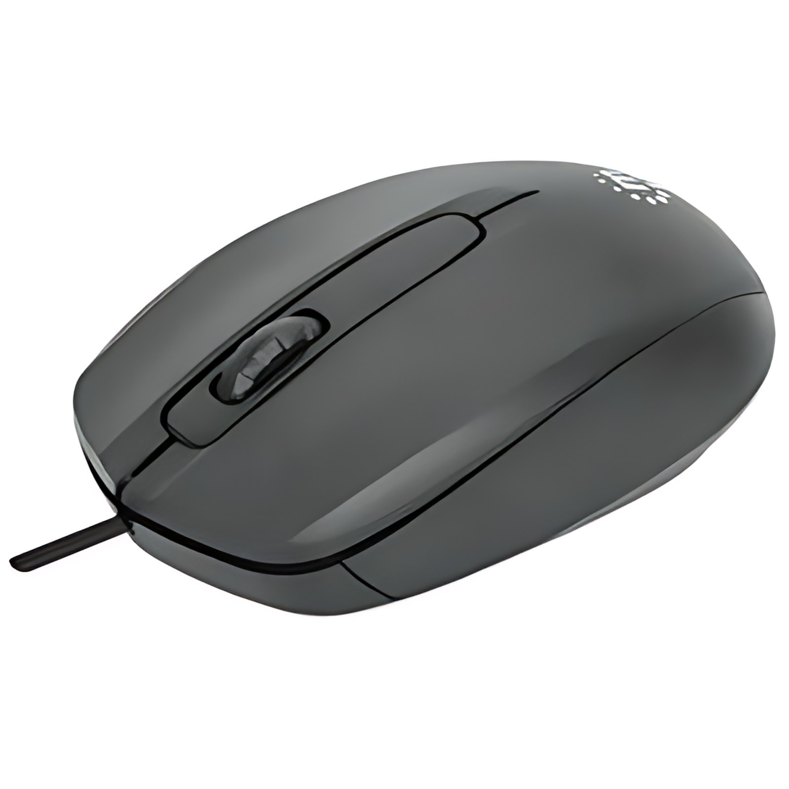 Mouse Optico Estándar USB Negro - Cable - 1000 dpi - Rueda de desplazamiento - Simétrico