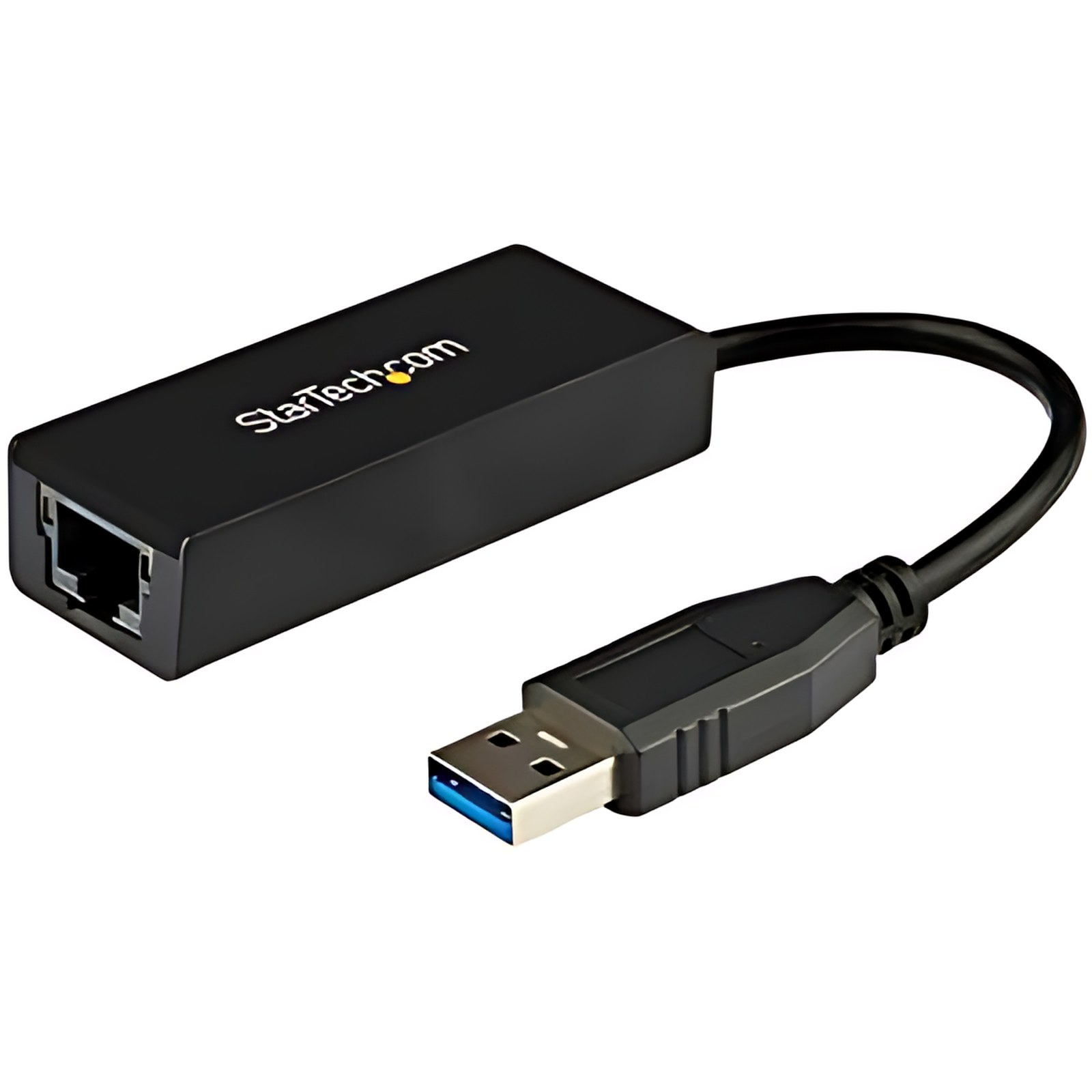 StarTech.com Adaptador Tarjeta de Red Externa NIC USB 3.0 a 1 Puerto Gigabit Ethernet 1Gbps RJ45 USBA Negro - USB 3.0 Typo A - 1 Puerto(s) - 1 - Par trenzado