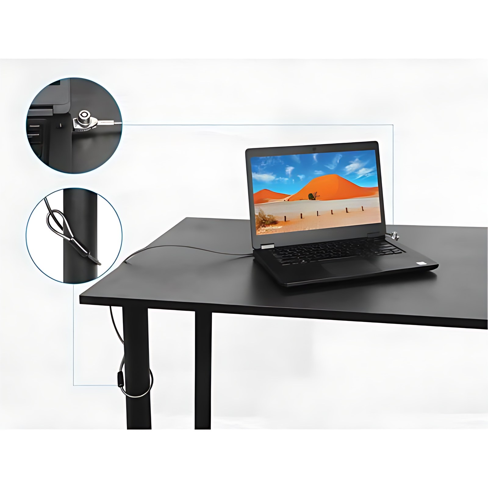 Candado de seguridad Nano para laptop, con llave - Manhattan