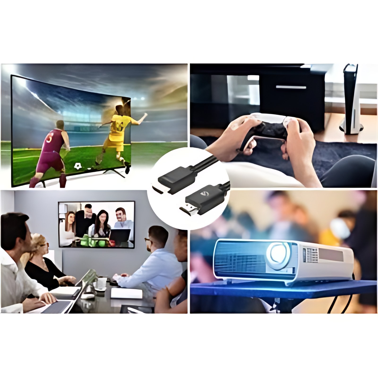 Cable HDMI de alta velocidad 4K@60Hz con Ethernet, 2m, HDMI Macho a Macho, HDR, Contactos Chapados en Oro, Doble Apantallamiento, HEC, ARC, 3D, Ancho de Banda de 18 Gbps, Negro - Cable for Dispositivo