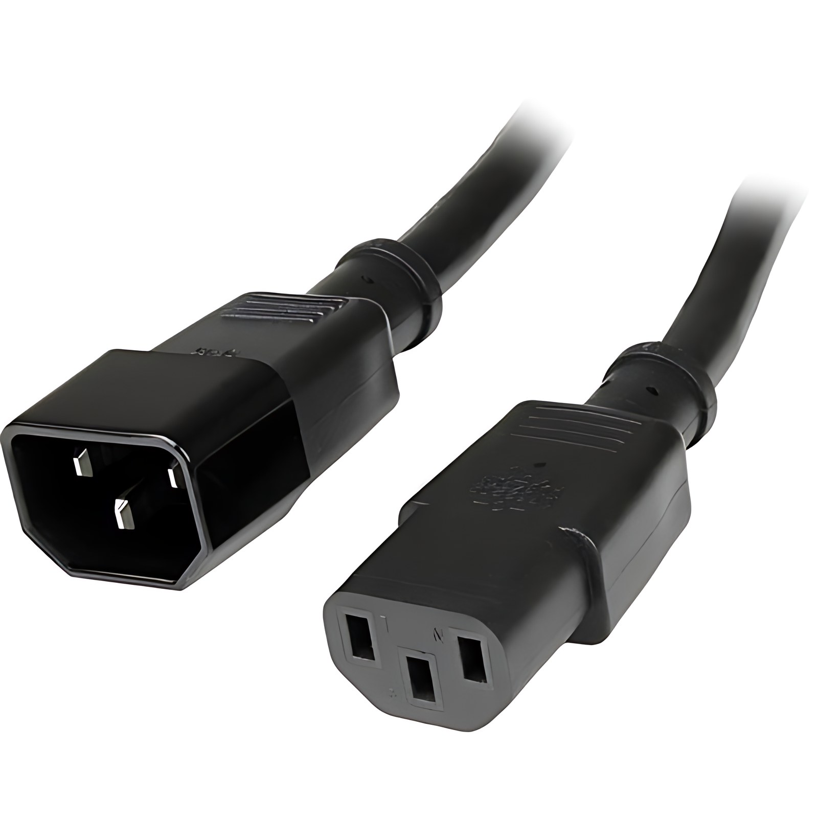 Startech.com Cable De 91cm De Extensión, Iec 320 C14 A Iec 320 C13 Negro, 15a 125v, 14awg, Cable Extensor Alargador De Corriente, Ul – Para Unidad De Distribución Eléctrica, Servidor, Computadora De Escritorio, Monitor, Impresora – Iec 60320 C13 / Iec 60320 C14 – 250 V Ca / 15a – Negro – 1 Solamente