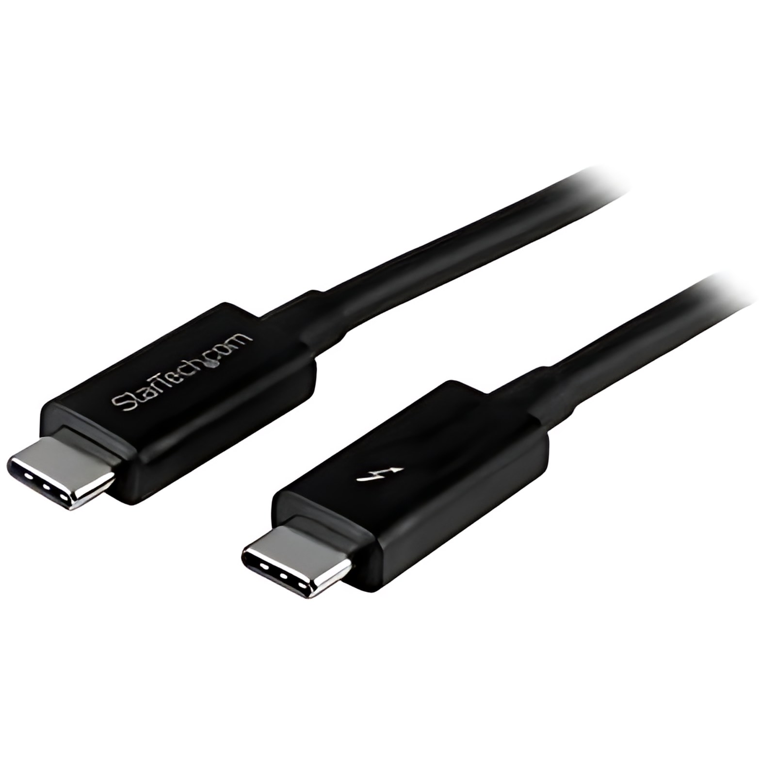 Startech.com Cable Thunderbolt 3 Pasivo 2m – 20gbps – Pd 100w – 4k – Certificado – Compatible Usb4 / Modo Alt Dp – Thunderbolt 4 – Usb-C – Cable For Base De Conexión, Disco Duro Portátil, Monitor, Macbook, Chromebook, Portátil, Smartphone, Computador – 20gbit/S – Apantallado – Níquel Conector Chapado – Negro