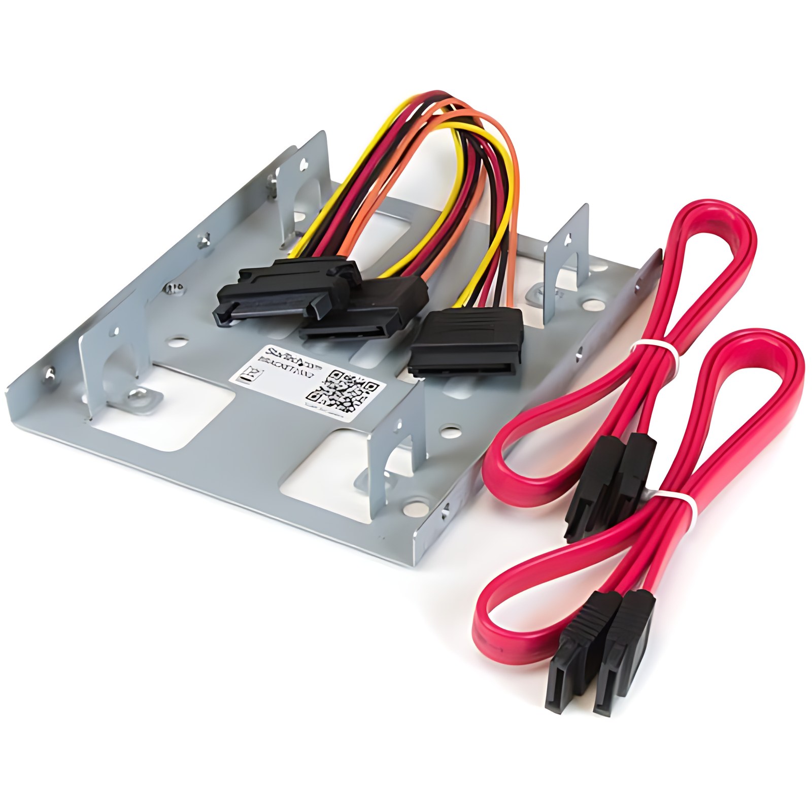 Startech.com Bracket Adaptador Bandeja De Montaje 2 Unidades De Disco Duro Hdd De 2.5″ A Bahía De 3.5 Pulgadas – 2 X Hdd Admitido – 2 X Ssd Admitido – 2 X Bahía Total – 2 X Bahía 2,5″ – Acero