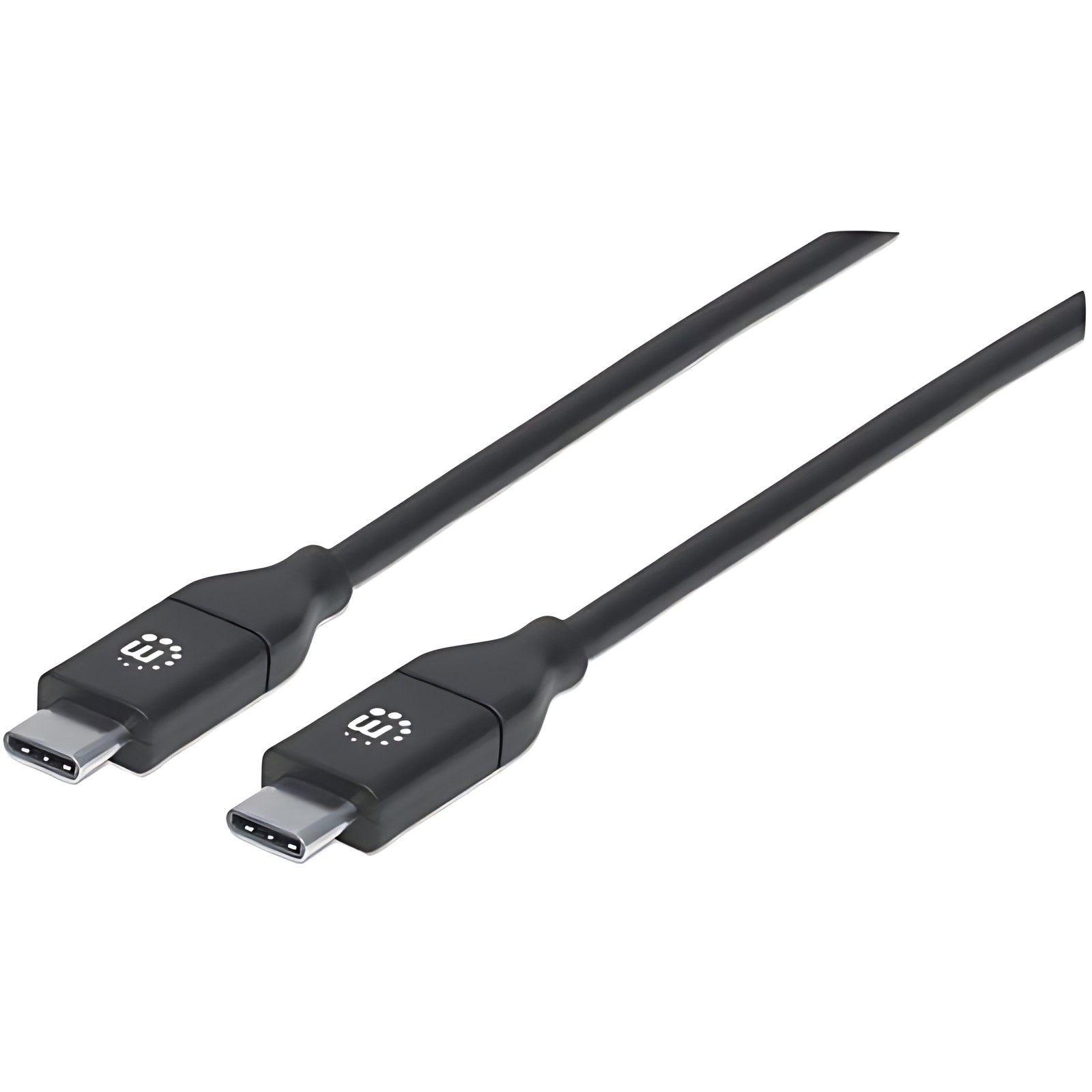 Manhattan Cable Usb-C V2.0, C-C 2.0m Negro 480mbps 5a – Cable For Dispositivo Periférico, Portátil, Macbook Pro, Tableta – 480mbit/S – Moldeado – Apantallado – Níquel Conector Chapado – Níquel Contacto Chapado – 23/30 Awg – Negro