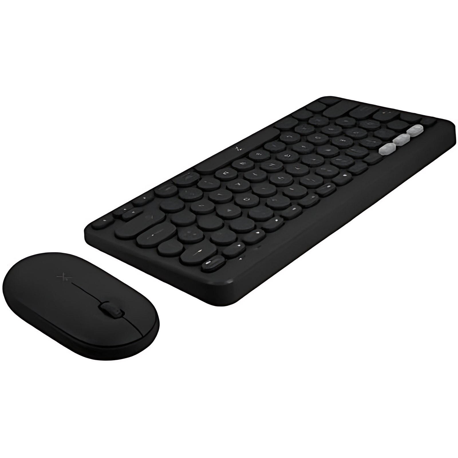 Teclado y ratón Perfect Choice Froyo - USB Membrana Inalámbrico Bluetooth/RF 2.40GHz Teclado - 78 Tecla - Keyboard/Keypad Color: Negro - USB Inalámbrico Bluetooth/RF Mouse - 1000 dpi - 3 Botón - Point