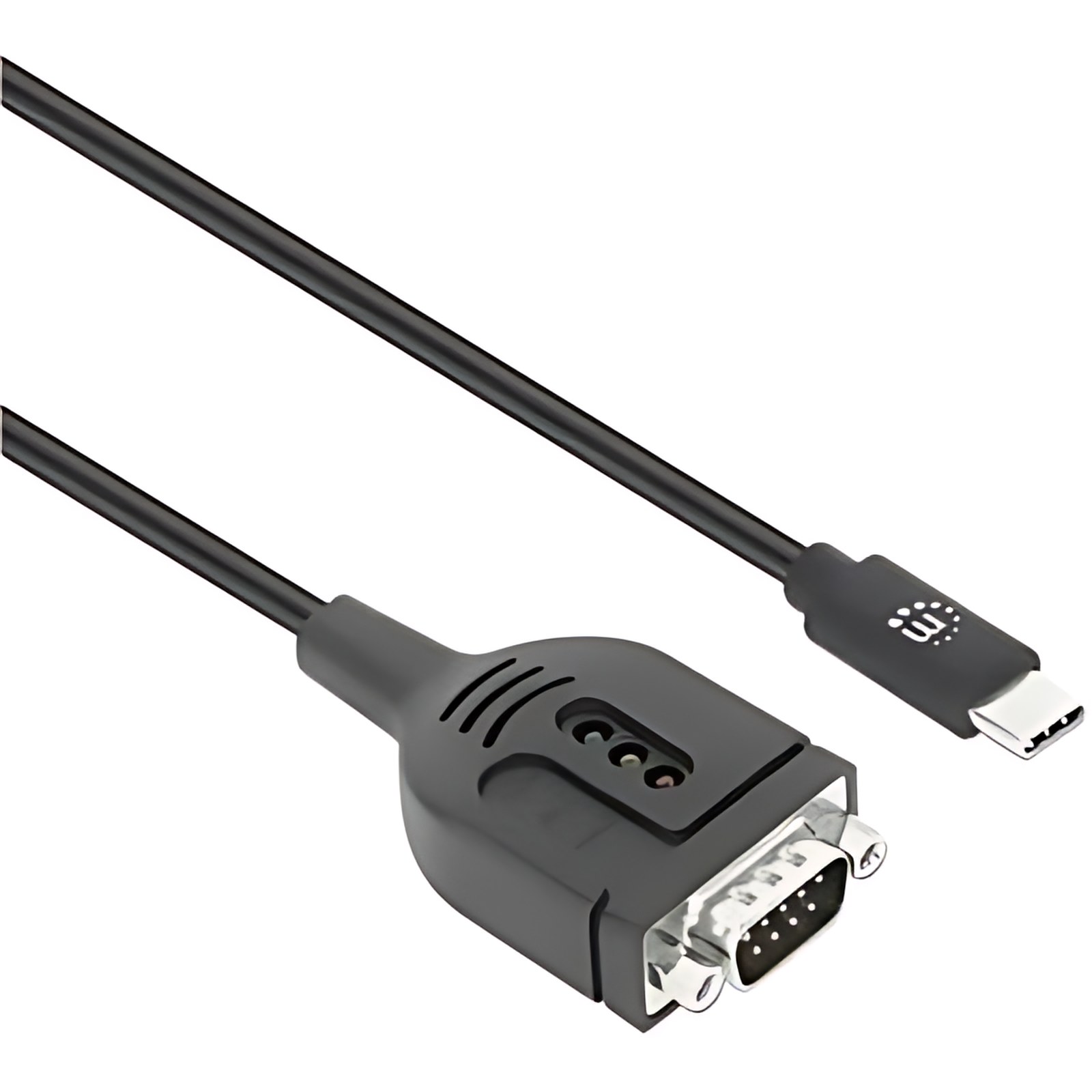 Convertidor Usb-C A Serial Db9 / Rs232, 1 M, Convertidor Usb Tipo-C Macho A Serial Db-9 Macho, Chipset Pl2303gt, Doble Blindaje, Negro, Instalación Plug-And-Play; Compatible Con Windows®, Macos® Y Linux®