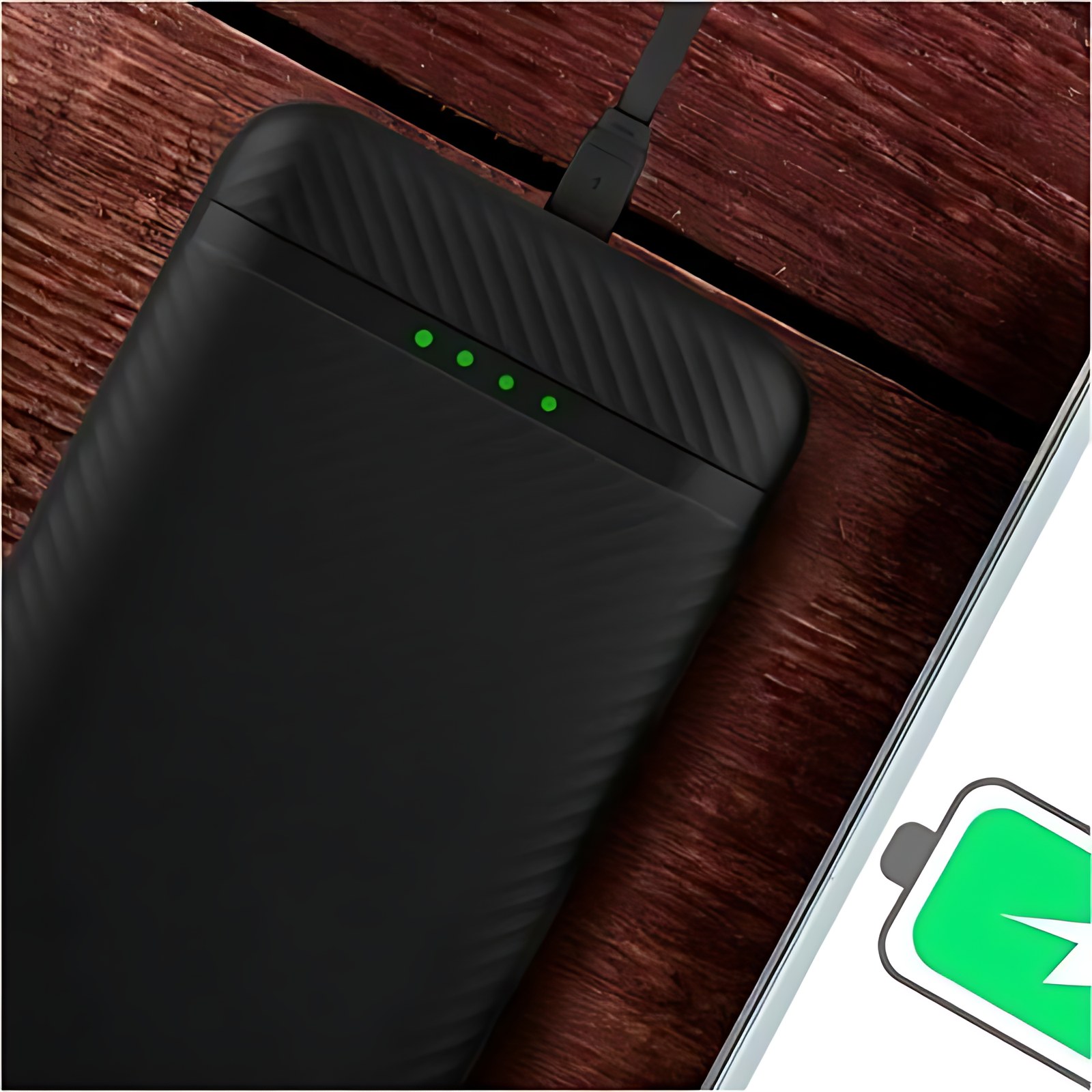 Power Bank de Carga Rápida 22.5W con Cable Tipo C Bolt |PERFECT CHOICE