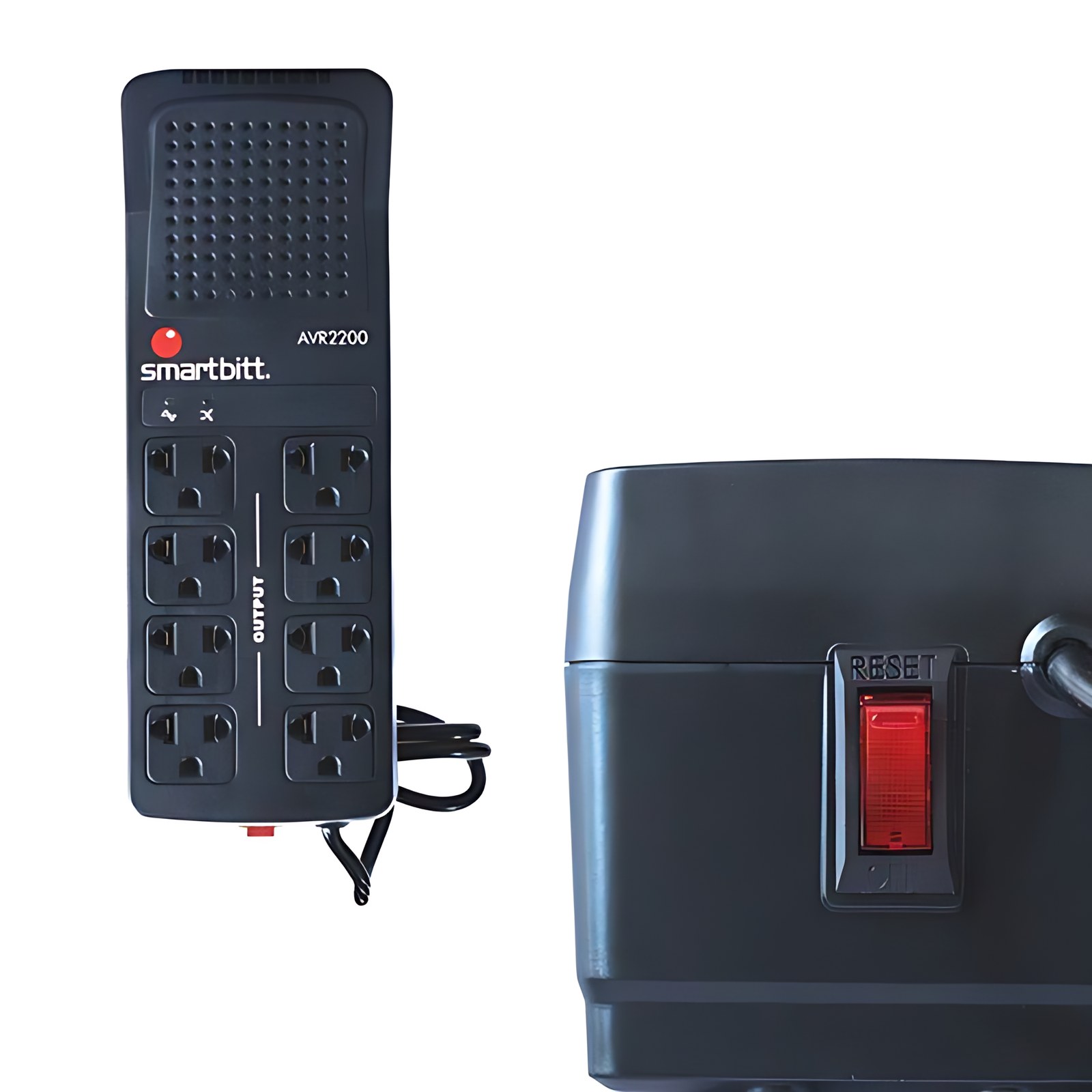 Regulador Smartbitt 2.200v/1100w 8 Contactos Led Proteccion Rj 11