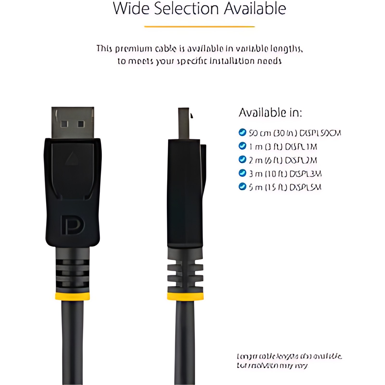 Cable de 1m DisplayPort 1.2 - Cable DisplayPort 4K x 2K Ultra HD Certificado por VESA - Cable DP a DP para Monitor - con Conectores DP con Pestillo