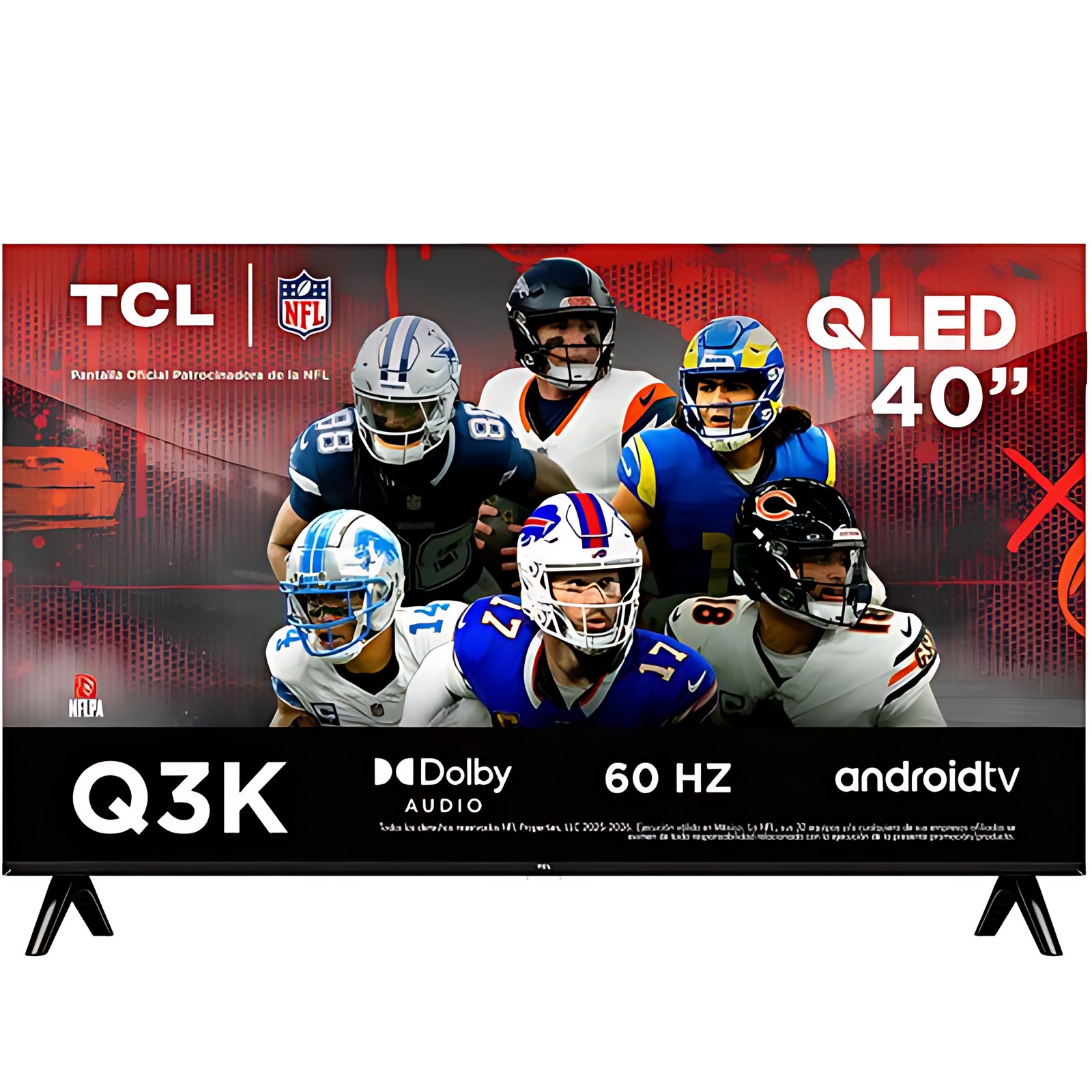 PANTALLA TCL 40 INC QLED FLAT FHD GOOGLE TV DOLBY AUDIO 2X8W